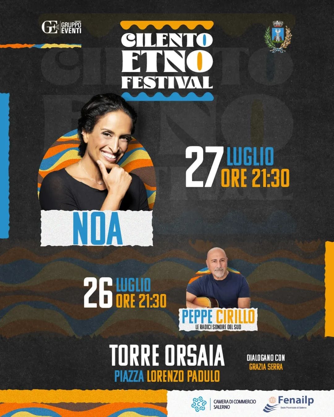 NOA AL CILENTO ETNO FESTIVAL | A Torre Orsaia, un inno alla pace, all’insegna della diversità culturale, tra Musica e Tradizioni