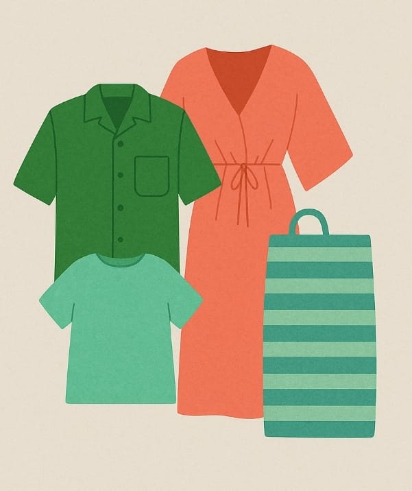 Al mare con uno stile sostenibile | Copricostumi sostenibili: la nuova frontiera dello stile balneare per uomo, donna e bambino