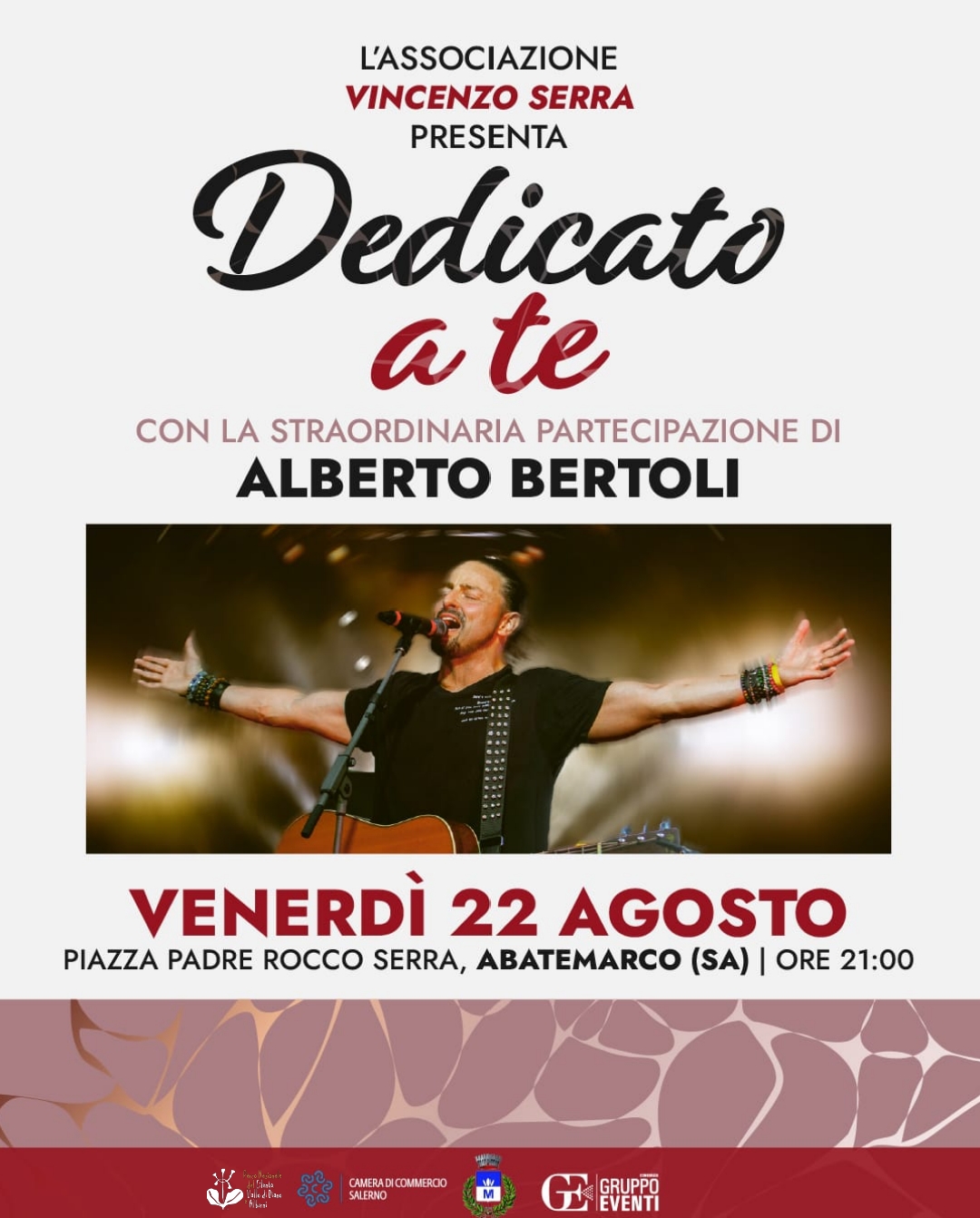 L’Associazione “Vincenzo Serra” presenta la serata evento “Dedicato a te”