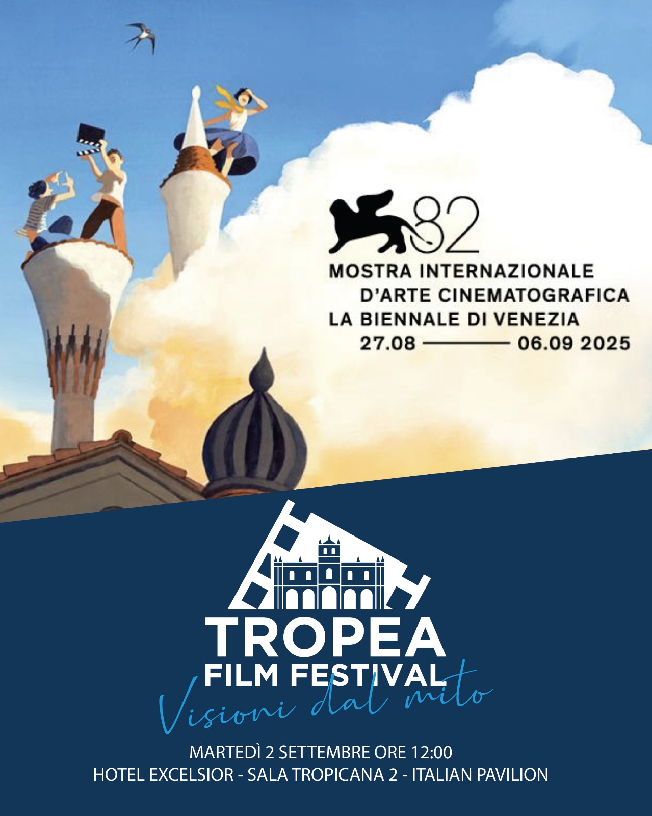 TROPEA FILM FESTIVAL | IL 2 SETTEMBRE, A VENEZIA, LA PRESENTAZIONE DELL’EDIZIONE 2025